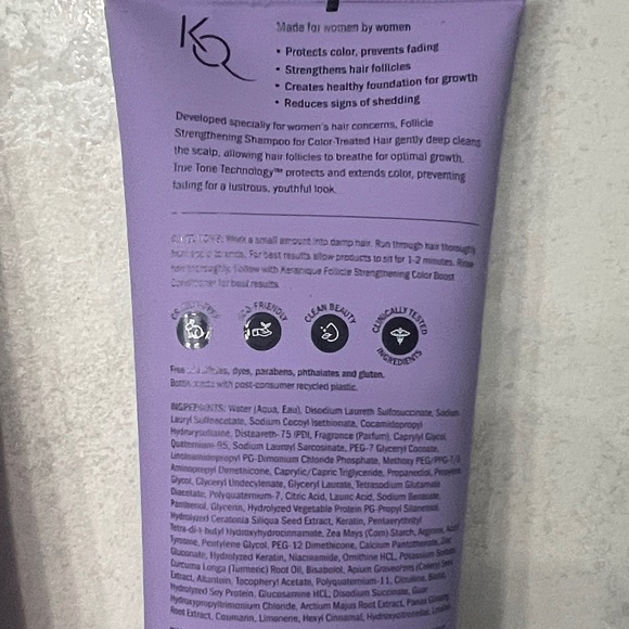 Keranique Purple Hair Shampoo for Women - Picture 2 of 3